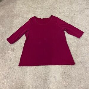 JMS (Just My Size) 3/4 length Sleeve Tee